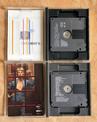 David Bowie – Hours... + The Rise And Fall Of Ziggy Stardust And The Spiders From Mars Original MiniDisc Bundle