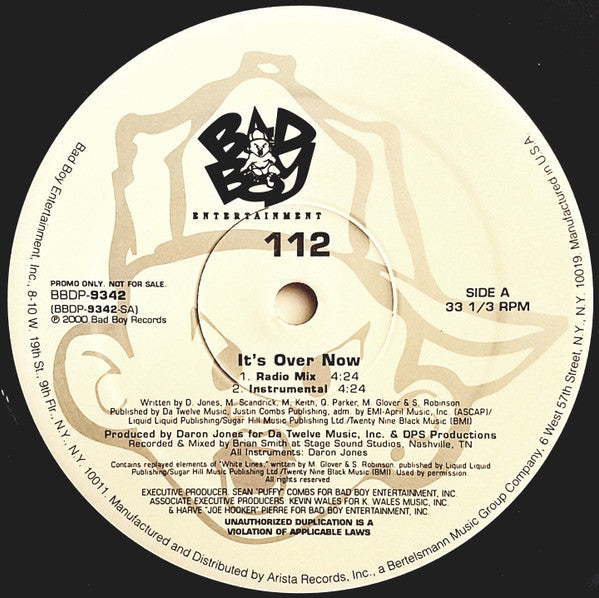 112 – It's Over Now – edition reference image
