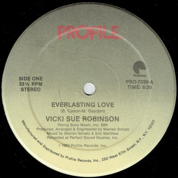 Vicki Sue Robinson – Everlasting Love – edition reference image