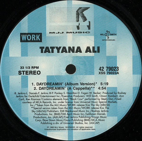 Tatyana Ali – Daydreamin' – 1, Vinyl, 12"