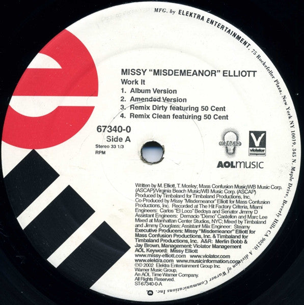 Missy Elliott – Work It / P***ycat – edition reference image