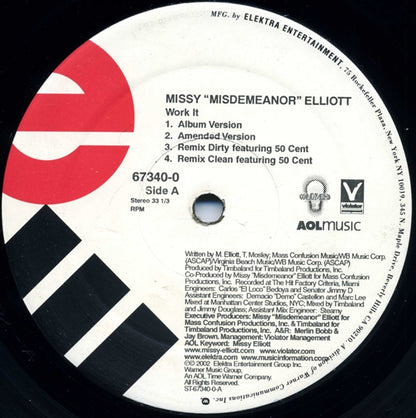 Missy Elliott – Work It / P***ycat – edition reference image