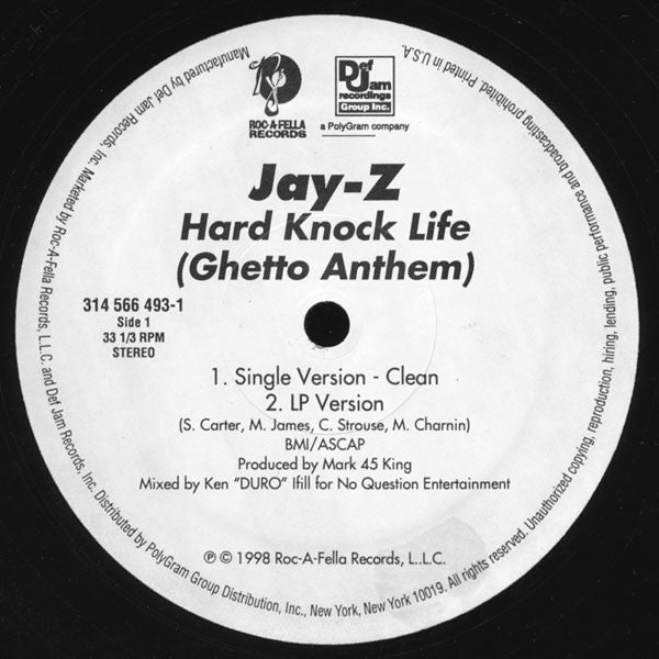Jay-Z – Hard Knock Life (Ghetto Anthem) – edition reference image