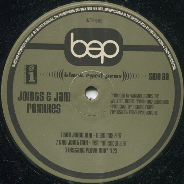 Black Eyed Peas – Joints & Jam (Remixes) – edition reference image