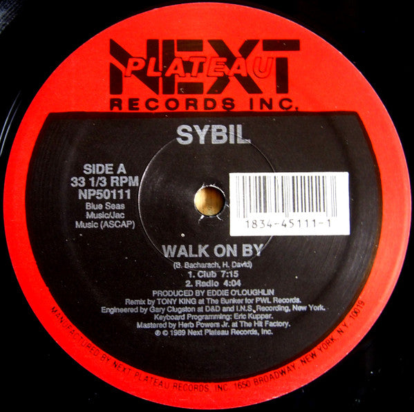 Sybil – Walk On By – 1, Vinyl, 12", 33 ⅓ RPM