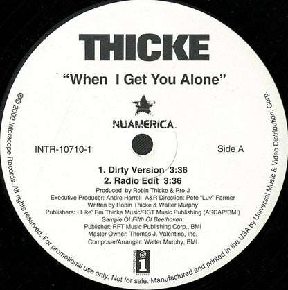 Robin Thicke – When I Get You Alone – edition reference image