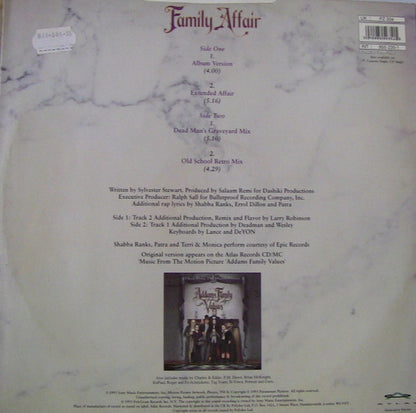 Shabba Ranks Featuring Patra & Terri & Monica – Family Affair – edition reference image