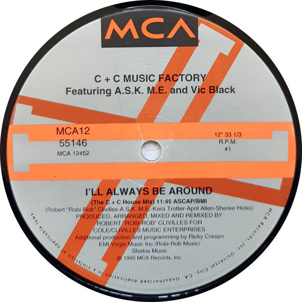 C + C Music Factory – I'll Always Be Around – edition reference image