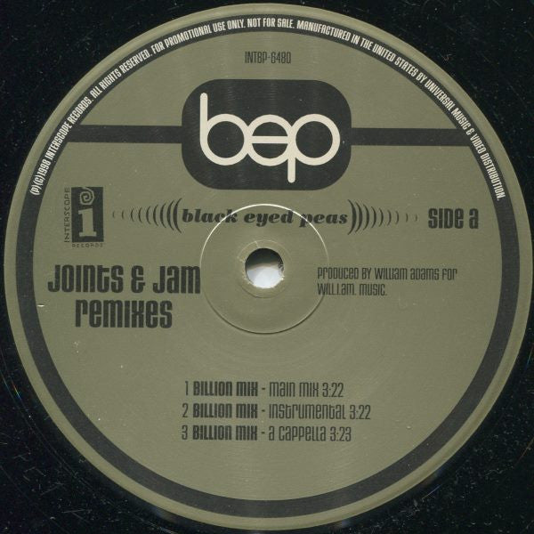 Black Eyed Peas – Joints & Jam (Remixes) – edition reference image