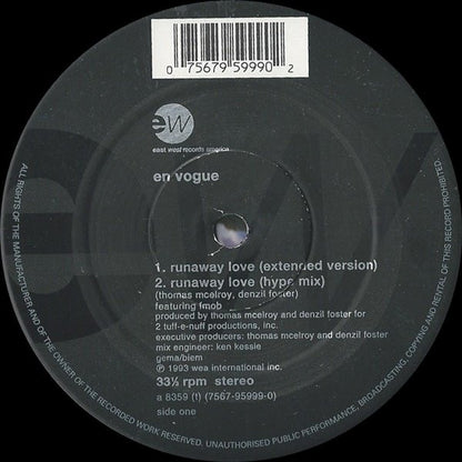 En Vogue – Runaway Love – edition reference image