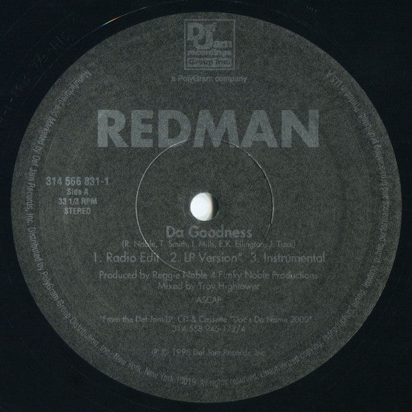 Redman – Da Goodness – edition reference image