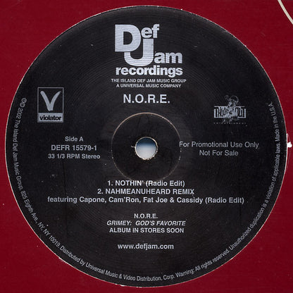 N.O.R.E. – Nothin’ / Nahmeanuheard Remix – edition reference image
