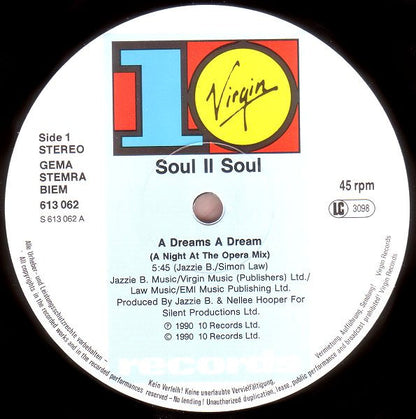Soul II Soul – A Dreams A Dream – edition reference image