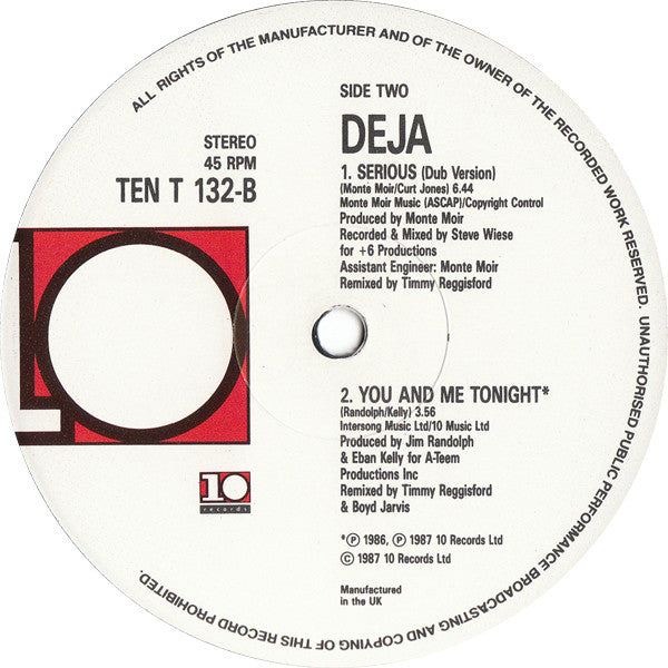 Déjà – Serious – edition reference image