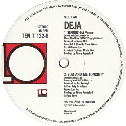 Déjà – Serious – edition reference image