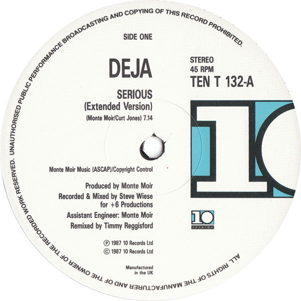 Déjà – Serious – edition reference image