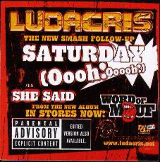 Ludacris – Saturday (Oooh! Ooooh!) / She Said – edition reference image