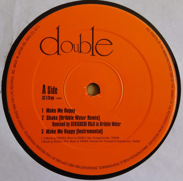 Double – Make Me Happy – 12-inch Vinyl – release reference 2