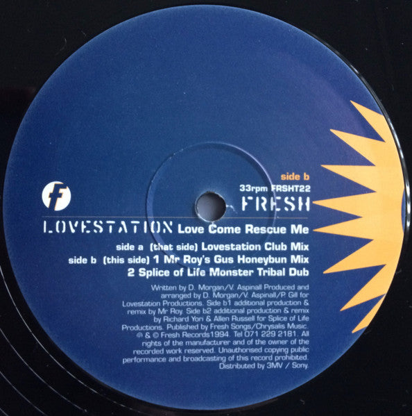 Lovestation – Love Come Rescue Me – edition reference image