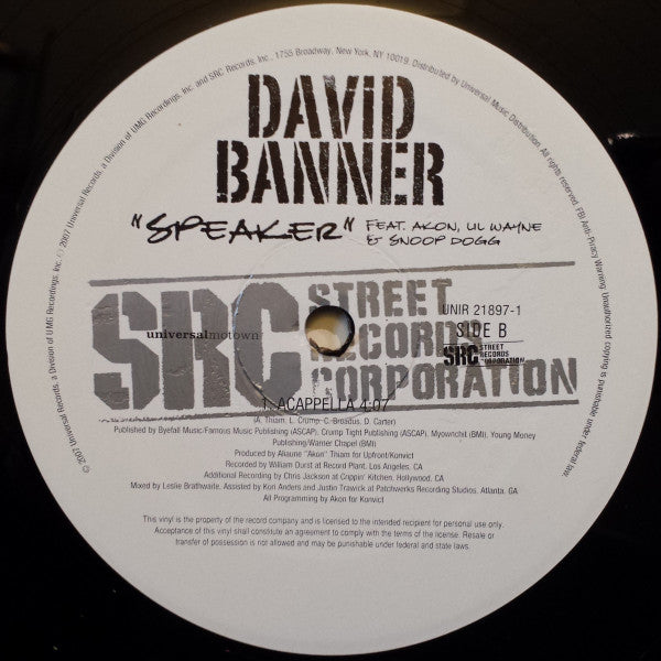 David Banner – Speaker – edition reference image