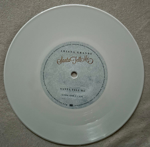 Ariana Grande – Santa Tell Me – White Vinyl 10th Anniversary (7")