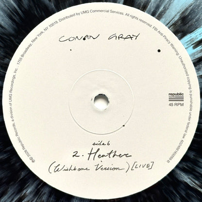 Conan Gray – Heather – 45 RPM · Single · Limited Edition · Sky Blue & Black Splatter · Wishbone Edition – Mint (M) – image 4
