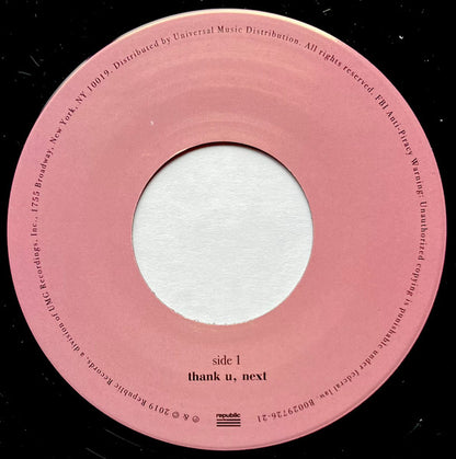 Ariana Grande – Thank U, Next – Limited Vinyl (7")