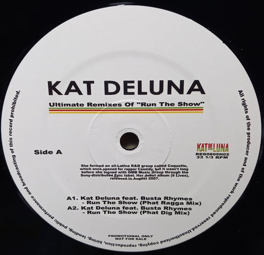 Kat DeLuna – Ultimate Remixes of ''Run The Show'' – edition reference image