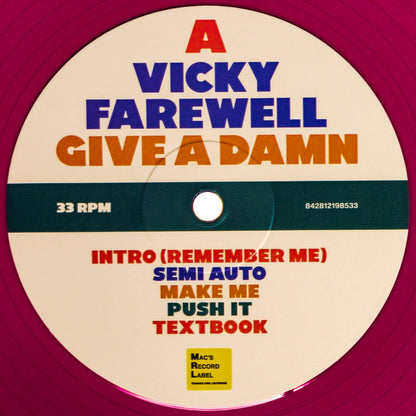 Vicky Farewell – Give A Damn – 1, Vinyl, LP, Album, Stereo