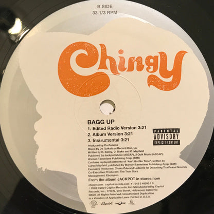 Chingy – One Call Away / Bagg Up – 1, Vinyl, 12", 33 ⅓ RPM