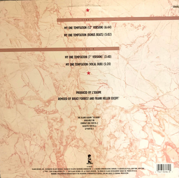 Mica Paris – My One Temptation – edition reference image