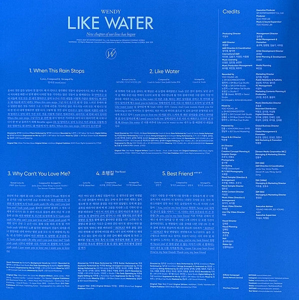 Wendy – Like Water – 1, Vinyl, LP, Mini-Album, Limited Edition