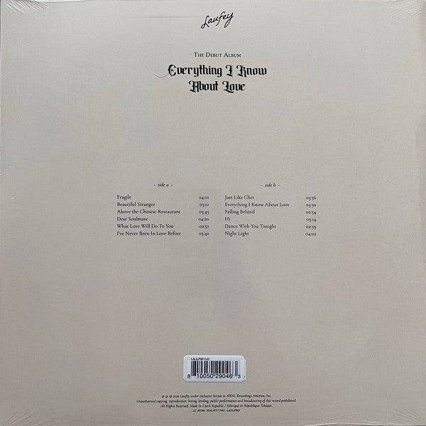 Laufey – Everything I Know About Love – Translucent Blue Vinyl (LP)