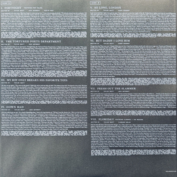 Taylor Swift – The Tortured Poets Department (The Anthology) – LP · Clear Marbled + LP · Grey Marbled Translucent + LP · Dark Grey Marbled Translucent + LP · Gold Marbled Translucent + All Media – Mint (M) – image 14