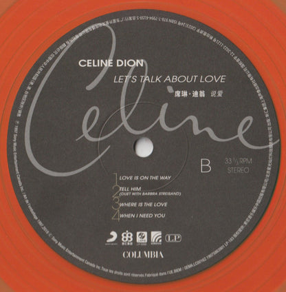 Celine Dion = 席琳・迪翁 – Let's Talk About Love = 說愛（中國限量橙色 2LP） — image 16