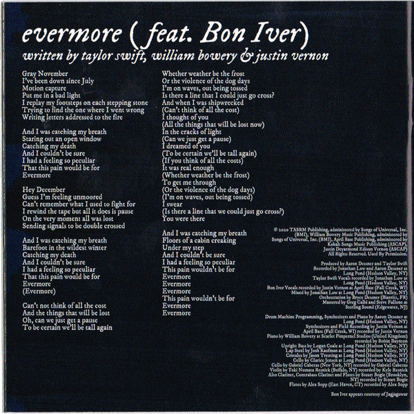 Taylor Swift – Evermore