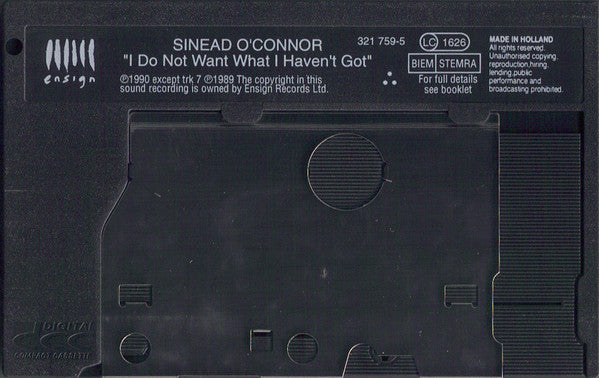 Sinéad O'Connor – I Do Not Want What I Haven't Got