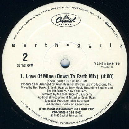 Earth Gyrlz – Love Of Mine – edition reference image