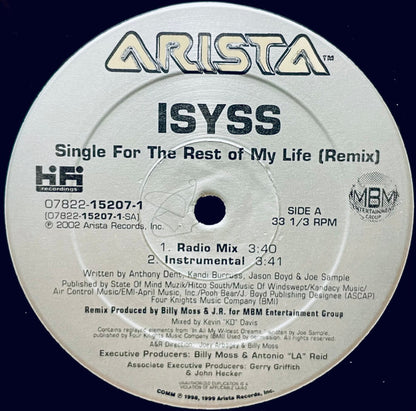 Isyss – Single For The Rest Of My Life (Remix) – edition reference image