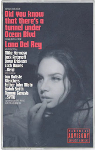 Lana Del Rey – Did You Know That There's a Tunnel Under Ocean Blvd – Raspberry Cassette
