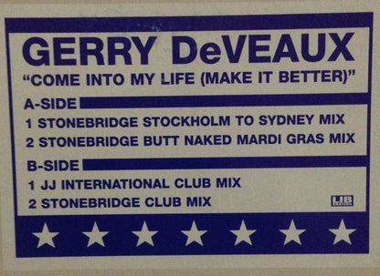 Gerry DeVeaux – Come Into My Life (Make It Better) – edition reference image