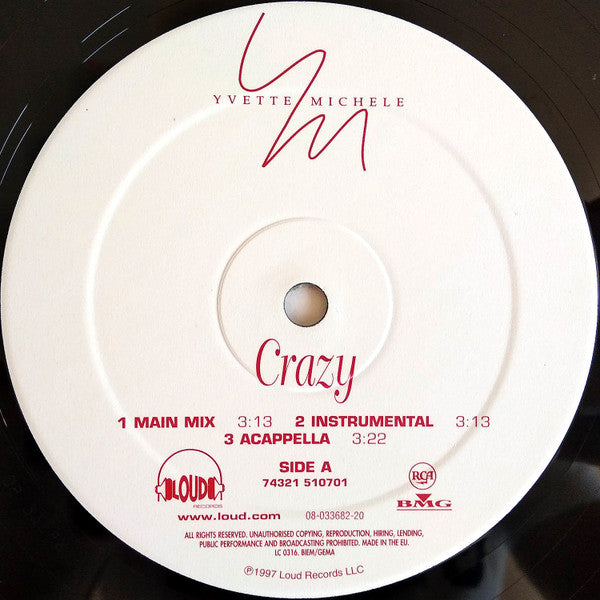 Yvette Michele – Crazy – edition reference image