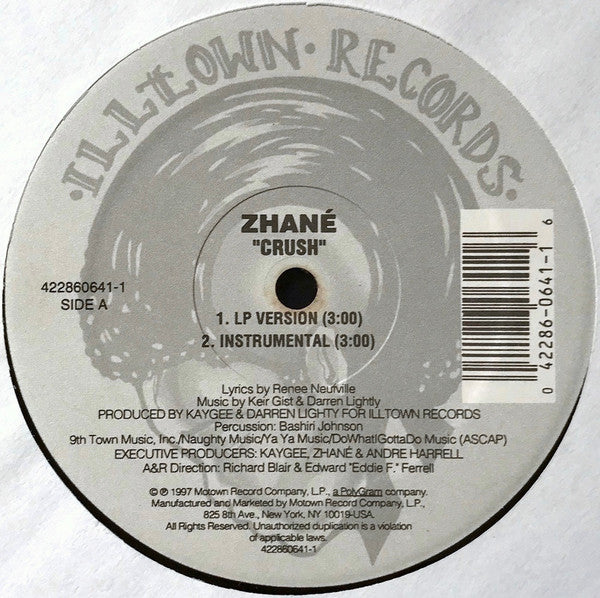 Zhané – Crush – edition reference image