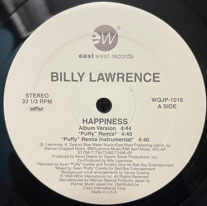 Billy Lawrence – Happiness – edition reference image