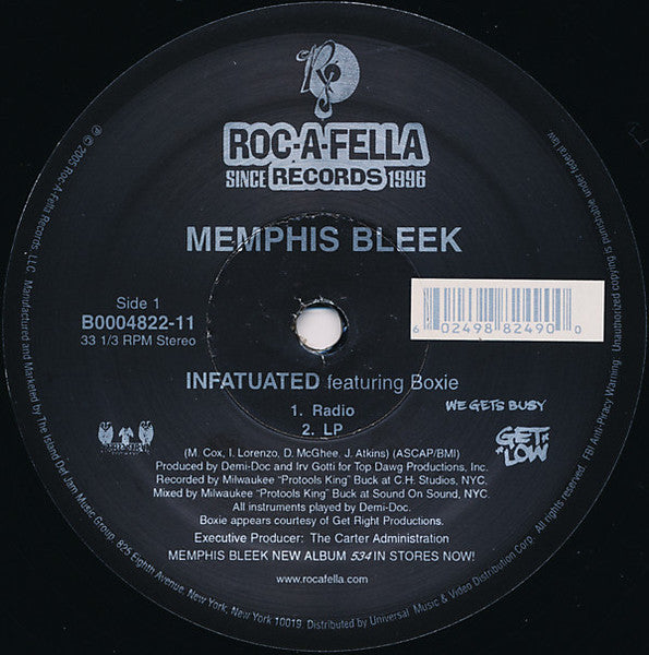 Memphis Bleek – Infatuated – edition reference image