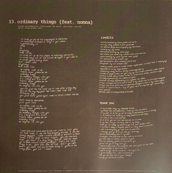 Ariana Grande – Eternal Sunshine – Ruby Red Exclusive Cover Vinyl (LP)