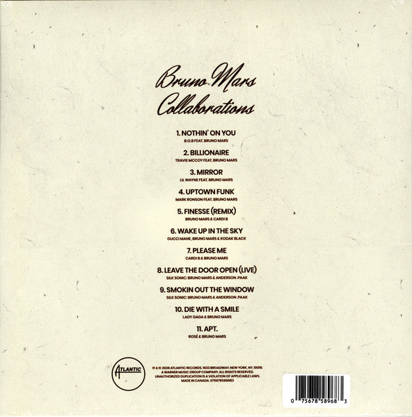 Bruno Mars – Collaborations – LP · Record Store Day · Compilation – Mint (M) – image 12