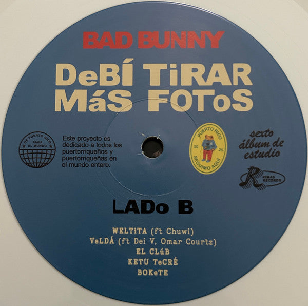 Bad Bunny – Debí Tirar Más Fotos – 2×LP · Reissue · White · United Pressing – Mint (M) – image 5
