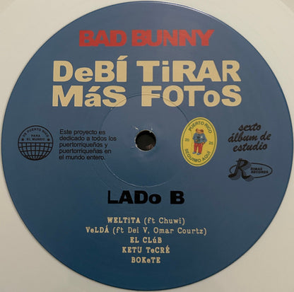 Bad Bunny – Debí Tirar Más Fotos – 2×LP · Reissue · White · United Pressing – Mint (M) – image 5