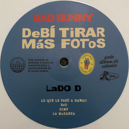 Bad Bunny – Debí Tirar Más Fotos – 2×LP · Reissue · White · United Pressing – Mint (M) – image 7
